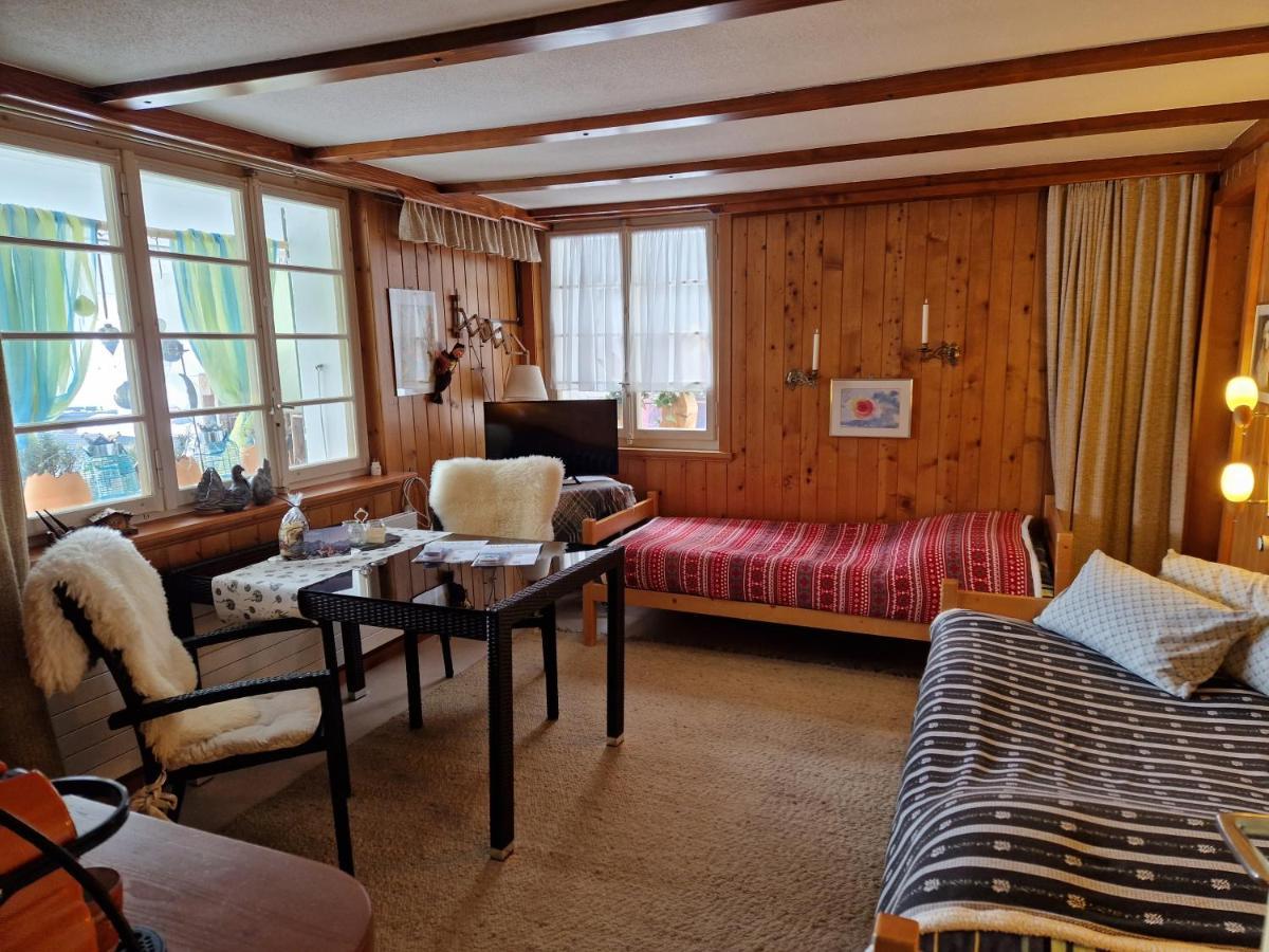 Chalet Gotthelf Gartenstudio, Ferien Mit Hund Adelboden Exterior foto