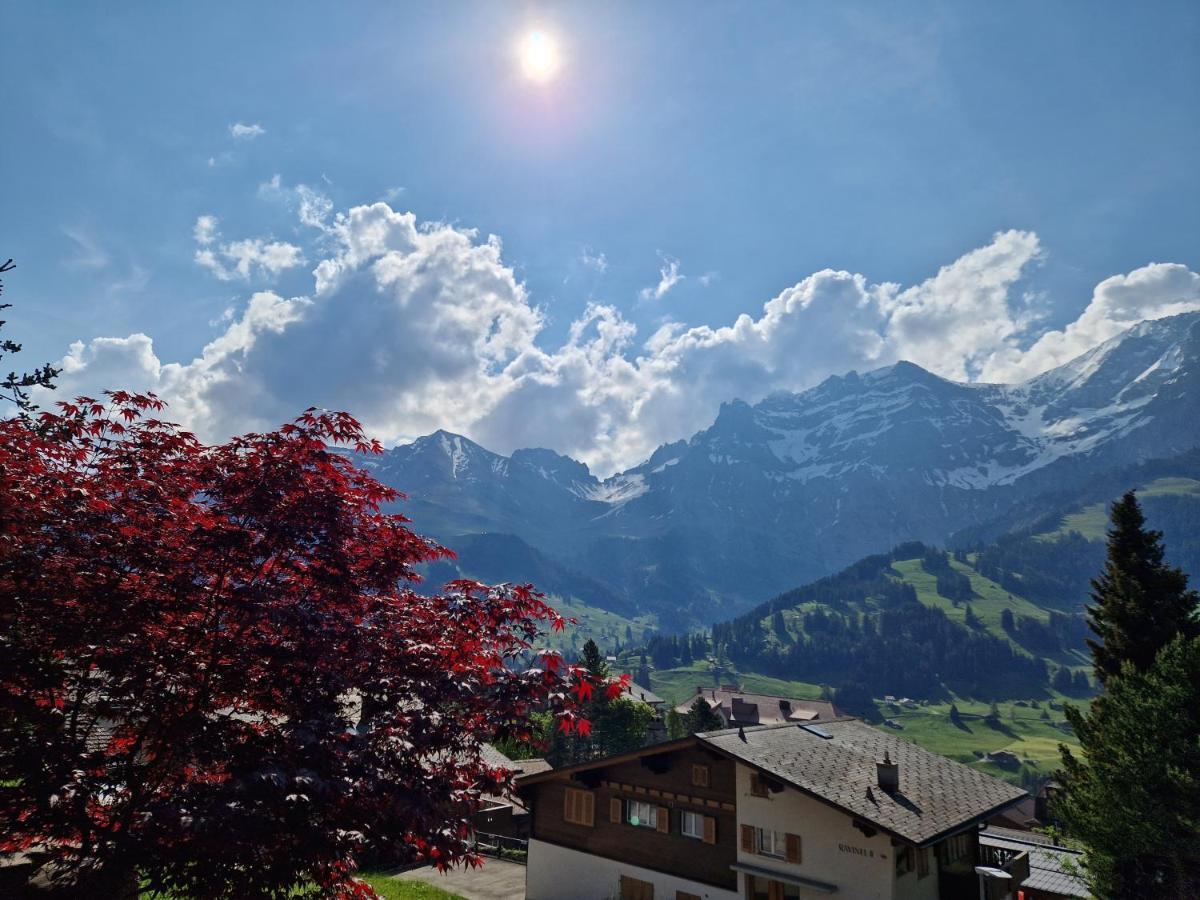Chalet Gotthelf Gartenstudio, Ferien Mit Hund Adelboden Exterior foto