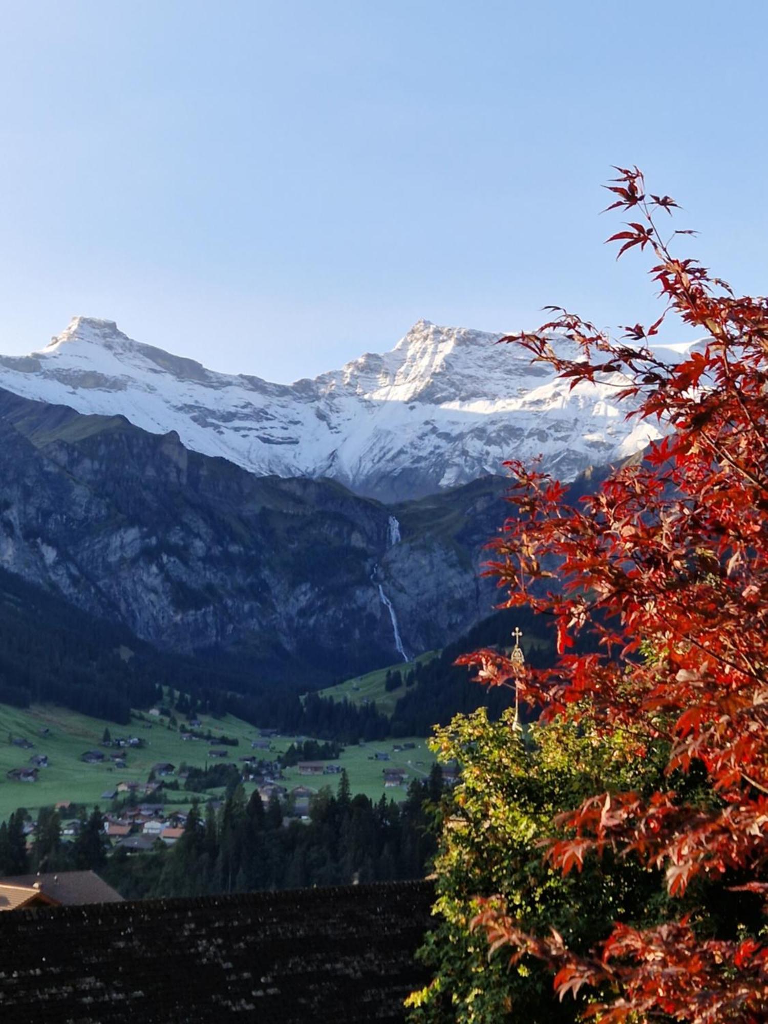 Chalet Gotthelf Gartenstudio, Ferien Mit Hund Adelboden Exterior foto